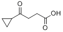 4-シクロプロピル-4-オキソ酪酸 化学構造式