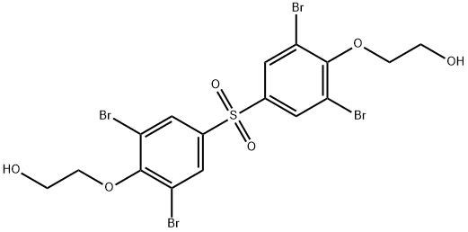 双[3,5-二溴-4-(2-羟乙氧基)苯基]砜, 53714-39-9, 结构式