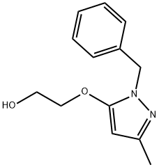 2-[(1-Benzyl-3-methyl-1H-pyrazol-5-yl)oxy]ethanol Struktur