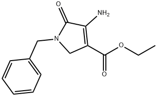 4-氨基-1-苄基-5-氧代-2,5-二氢-1H-吡咯-3-羧酸乙酯, 53720-95-9, 结构式