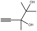 2,3-ジメチル-4-ペンチン-2,3-ジオール 化学構造式