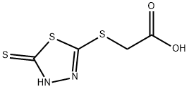 (5-MERCAPTO-1,3,4-THIADIAZOLE-2-YLTHIO)ACETIC ACID Structure