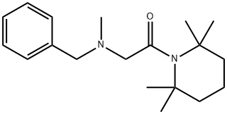 1-(N-Benzyl-N-methylglycyl)-2,2,6,6-tetramethylpiperidine Structure
