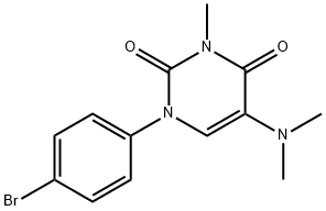 1-(4-Bromophenyl)-5-(dimethylamino)-3-methyluracil,53727-37-0,结构式