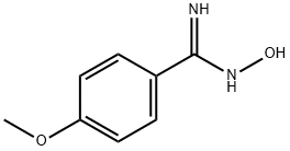 4-メトキシベンズアミドオキシム 化学構造式