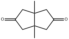 3,3a,6,6a-Tetrahydro-3a,6a-dimethylpentalene-2,5(1H,4H)-dione Struktur