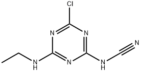 [4-chloro-6-(ethylamino)-1,3,5-triazin-2-yl]cyanamide,53736-45-1,结构式