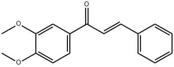 3,4-二甲氧基查耳酮 结构式