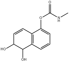 Methylcarbamic acid 1,2-dihydro-1,2-dihydroxynaphthalen-5-yl ester Structure