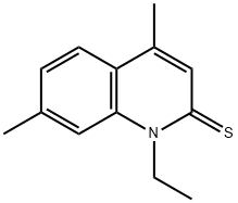 2(1H)-Quinolinethione,  1-ethyl-4,7-dimethyl- Structure