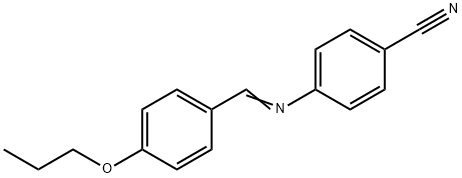 4-(4-プロピルオキシフェニルメチレンアミノ)ベンゾニトリル 化学構造式