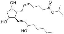 9ALPHA, 11ALPHA, 15S-TRIHYDROXY-PROSTA-5Z, 13E-DIEN-1-OIC ACID, ISOPROPYL ESTER, 53764-90-2, 结构式