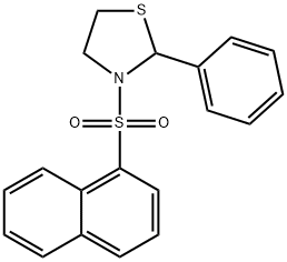 Thiazolidine, 3-(1-naphthalenylsulfonyl)-2-phenyl- (9CI)|