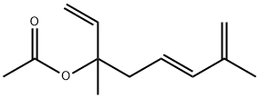 酢酸(3E)-1-ビニル-1,5-ジメチル-3,5-ヘキサジエニル 化学構造式