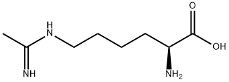 N-(5-AMINO-5-CARBOXYPENTYL)-ACETAMIDINE Struktur