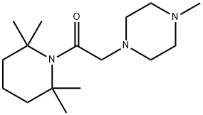 1-[(4-Methyl-1-piperazinyl)acetyl]-2,2,6,6-tetramethylpiperidine Structure