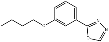 Oxadiazole, 1,3,4-, 2-(m-butoxyphenyl)-, Structure