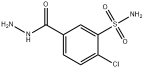 2-CHLORO-5-(HYDRAZINOCARBONYL)BENZENESULFONAMIDE Struktur