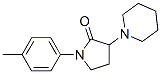 1-(4-メチルフェニル)-3-(1-ピペリジニル)ピロリジン-2-オン 化学構造式
