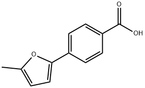 4-(5-メチル-2-フリル)安息香酸 化学構造式