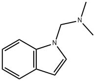 Indol-1-ylmethyl-dimethyl-amine, 5379-79-3, 结构式