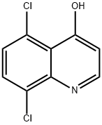 5,8-二氯-4-羟基喹啉 结构式