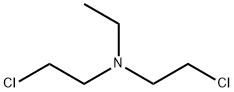 bis(2-chloroethyl)ethylamine Struktur