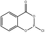 2-クロロ-4H-1,3,2-ベンゾジオキサホスホリン-4-オン 化学構造式