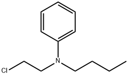 N-butyl-N-(2-chloroethyl)aniline Struktur