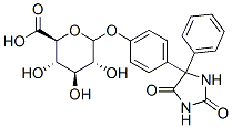 5-phenyl-5-(4-hydroxyphenyl)hydantoin glucuronide Struktur