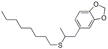 1,2-(メチレンジオキシ)-4-[2-(オクチルチオ)プロピル]ベンゼン 化学構造式