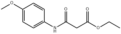 Propanoic acid, 3-[(4-methoxyphenyl)amino]-3-oxo-, ethyl ester Struktur