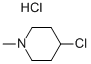 4-クロロ-1-メチルピペリジン 塩酸塩 化学構造式