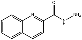 2-キノリンカルボヒドラジド 化学構造式