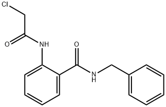N-BENZYL-2-[(CHLOROACETYL)AMINO]BENZAMIDE Struktur