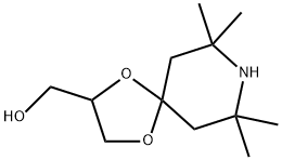 7,7,9,9-TETRAMETHYL-1,4-DIOXA-8-AZASPIRO[4.5]DECANE-2-METHANOL Struktur