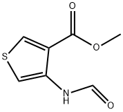 METHYL 4-FORMYLAMINOTHIOPHENE-3-CARBOXYLATE Struktur