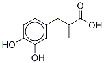 α-Methyl-3,4-dihydroxyphenylpropionic Acid Struktur
