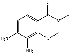 3,4-ジアミノ-2-メトキシ安息香酸メチル 化学構造式