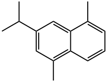 1,5-ジメチル-3-イソプロピルナフタレン 化学構造式