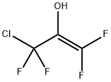 1-Propen-2-ol,  3-chloro-1,1,3,3-tetrafluoro- 化学構造式