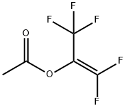 酢酸2-(ペンタフルオロプロペニル) 化学構造式