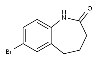 7-溴-1,3,4,5-四氢-2H-1-苯并氮杂卓-2-酮,53841-99-9,结构式