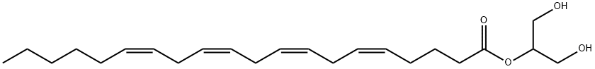 2-花生酰基甘油乙腈溶液,53847-30-6,结构式