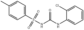 1-(2-Chlorophenyl)-3-(4-methylphenyl)-sulfonylurea Struktur