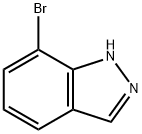7-ブロモ-1H-インダゾール 化学構造式