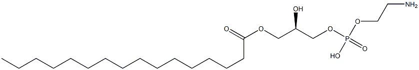 1-棕榈-SN-甘油-3-磷酸乙醇胺, 53862-35-4, 结构式