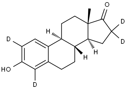 ESTRONE-2,4,16,16-D4 Struktur