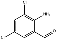 2-アミノ-3,5-ジクロロベンズアルデヒド 化学構造式
