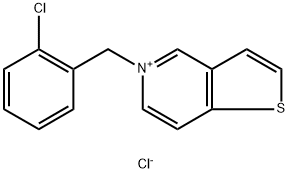 5-(2-Chlorobenzyl)-thieno[3,2-c]pyridiniuM Chloride Structure